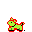 Chien vert fluorescent