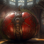 Steampunk Tomato in a cathedrale